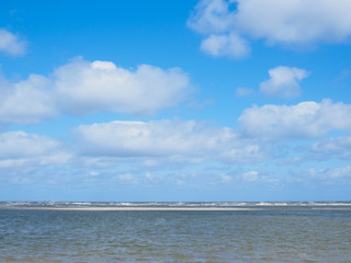 Sandbank at the north sea beach