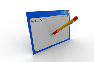 Blog writing concept