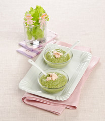 baby vegetable soup with salmon