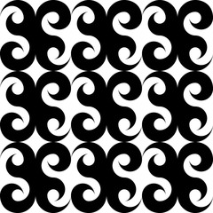 Seamless Curved Shape Pattern