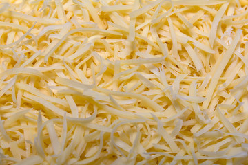 Heap of Grated pizza cheese