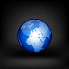Globe. Vector icon