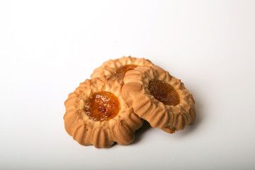 Cookies with orange jam