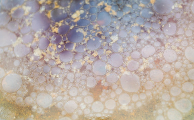 oil drop on water background