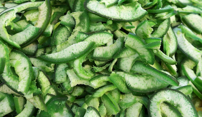background of dried gree fruit