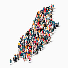 people map country Isle of Man vector