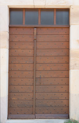 Detail of an old house door