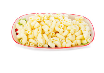 macaroni isolated on white background
