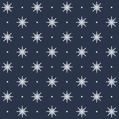 Dotted snowflake pattern