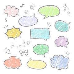 落書き 吹き出し / vector eps 