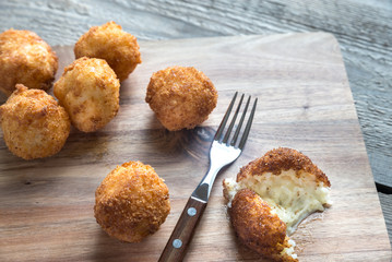 Arancini - rice balls with mozzarella
