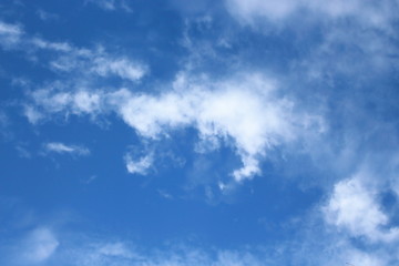 Blue sky and white clouds