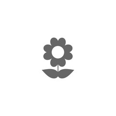 Simple flower vector icon
