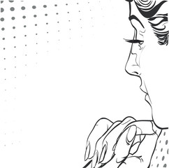 Young Jewish women, a look from the back