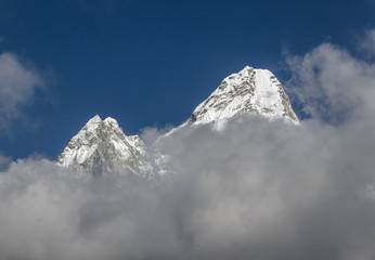 View of the Ama Dablam (6814 m) from South - Everest region, Nepal, Himalayas