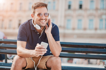 Listening to music
