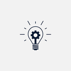 Idea bulb icon simple illustration