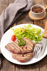 grilled beef steak