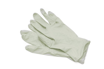medical gloves on white background
