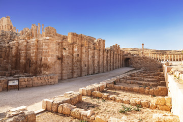the ancient Roman city of Gerasa, Jerash, Jordan