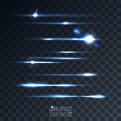 set of abstract lens stripes on transparent background vector il