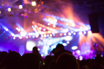 Obraz na płótnie Canvas Blurred background of concert