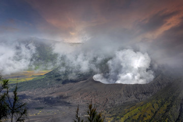 beautiful sky location Mount Bromo East Java