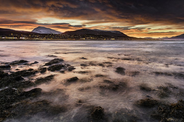 End of the day in the Northern Norway