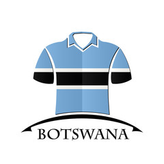 shirts icon made from the flag of Botswana