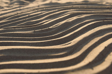 Wave on sand