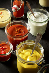 Variety of Homemade Sauces, Dressings and Mustards