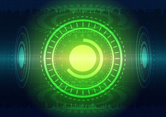 Abstract digital technology background or futuristic interface.