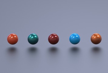 3d illustration of pearls