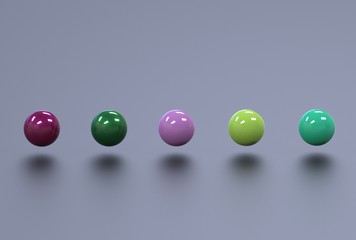 3d illustration of pearls