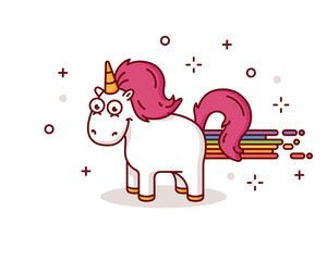 Unicorn vector illustration