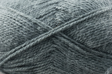 Fototapeta na wymiar Gray yarn