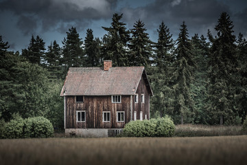 Old abandoned house in Sörbo outside Falun, Sweden