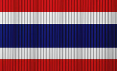 Fahne von Thailand auf Textur