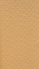 Fototapeta premium Detailed texture of light brown thick corrugated cardboard