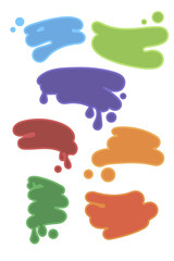 Abstract blot applique design template background