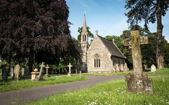Traditional old English grave yard and Chapel of Rest.