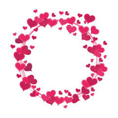 happy valentines day card vector illustration design