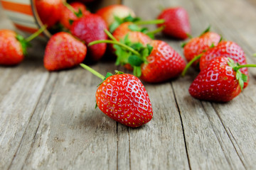 Fresh strawberries.