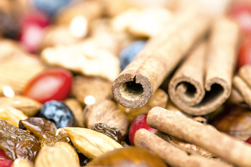 Cinamon stick close up view