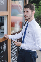 Fototapeta premium Business man hd