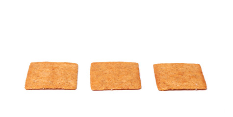 Crackers Isolated on a White Background