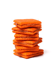 Crackers Isolated on a White Background