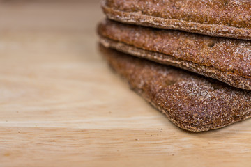 Bread on Wooden Table