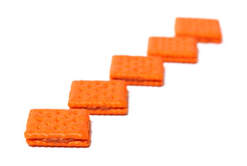 Crackers Isolated on a White Background