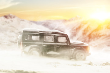 winter car and snow 